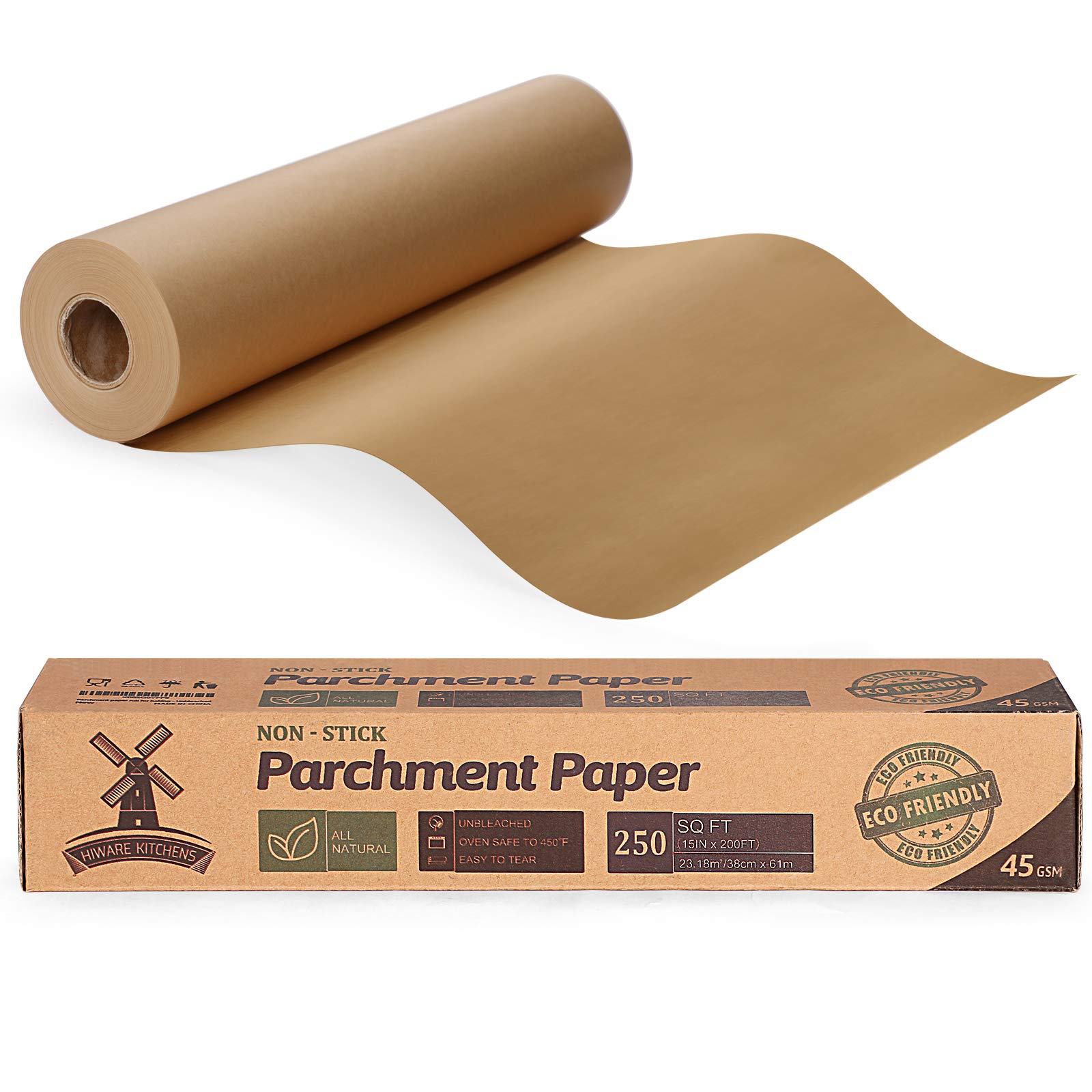 Foto 2 pulgar | Rollo De Papel Para Hornear Hiware Sin Blanquear, 250 Ml, 15 Cm X 6 - Venta Internacional.