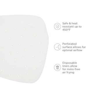Foto 2 | Forros Desechables para Freidoras Chefman Cuadrados 8 X 8.2 Pulgadas 100 Piezas - Venta Internacional