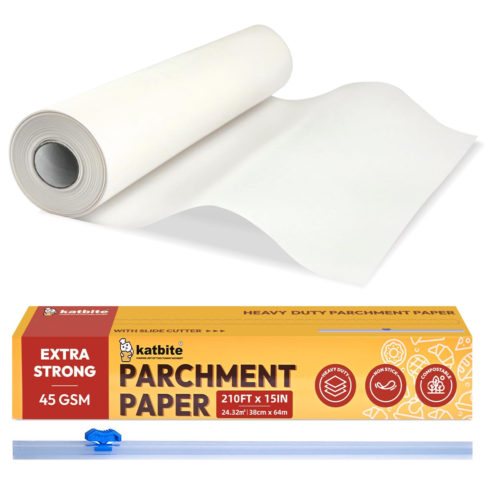 Rollo de Papel Pergamino Katbite Baking 15 Cm 64 M - Venta Internacional
