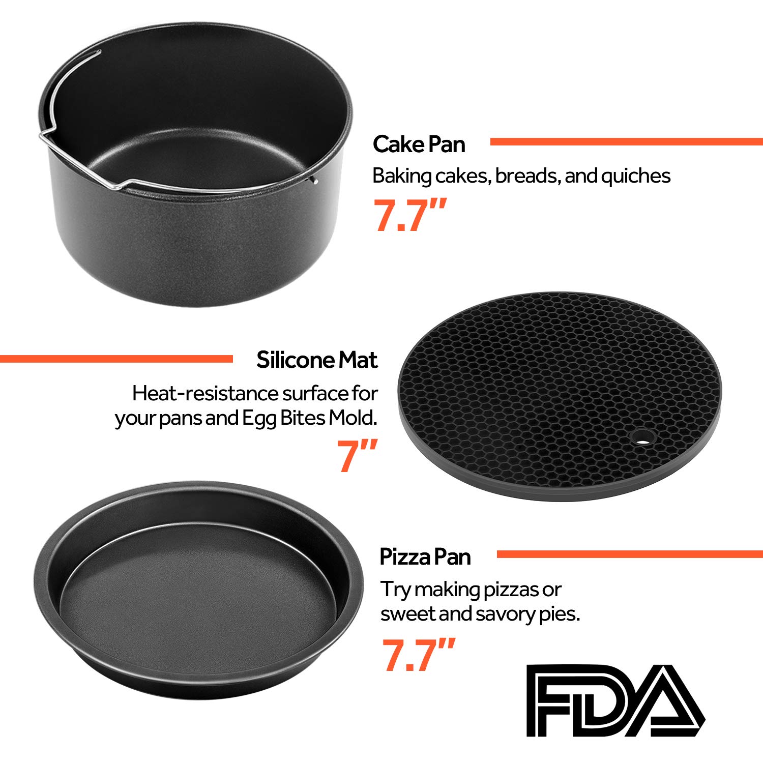 Foto 6 pulgar | Set de Accesorios Air Fryer Cosori 6 Piezas - Venta Internacional