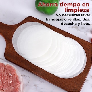 Foto 6 | Set De 100 Papeles Antiadherentes Para Cocina Y Parrilla De 11.4 cm