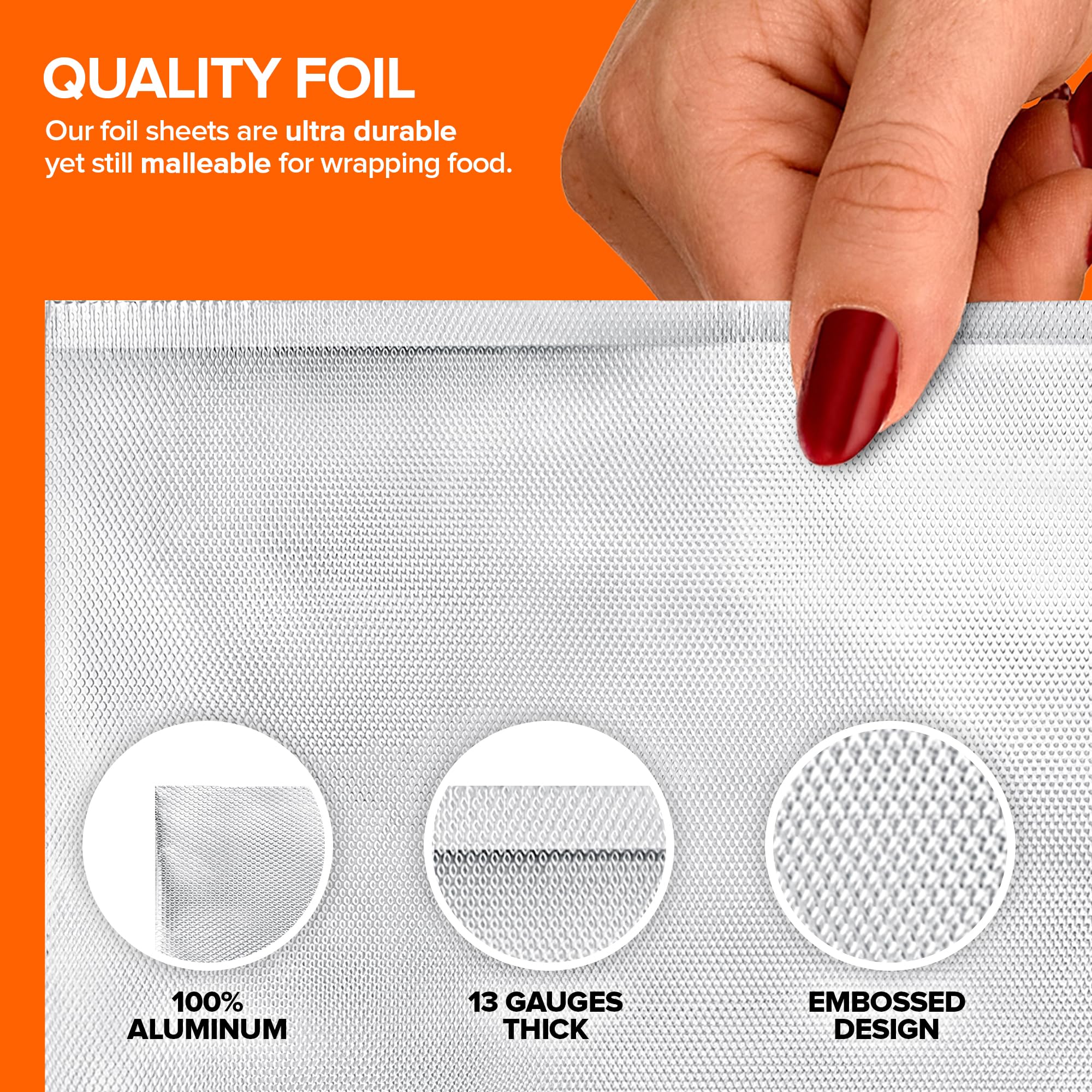 Foto 6 pulgar | Láminas De Papel De Aluminio Stock Your Home, 15 X 27 Cm, 500 Unidades - Venta Internacional.