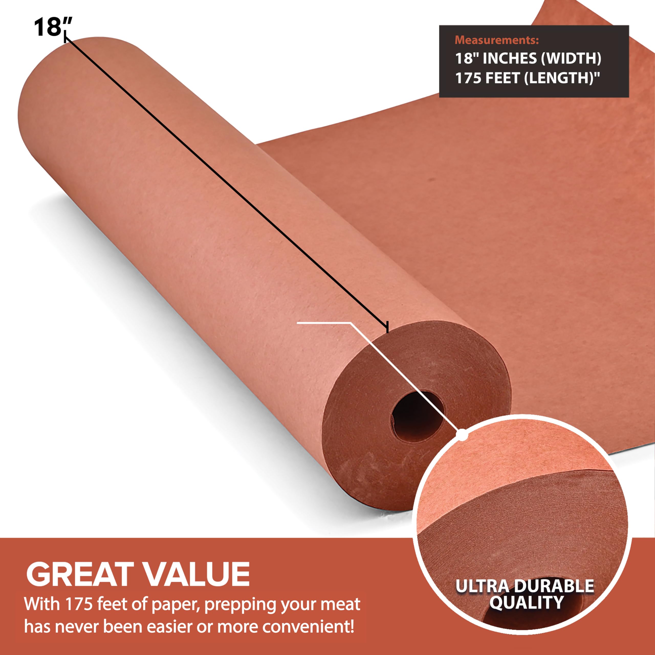 Foto 2 | Rollo De Papel De Carnicero Stock Your Home, Color Rosa, 53 X 533 Cm (18 X 175 Pies) - Venta Internacional.