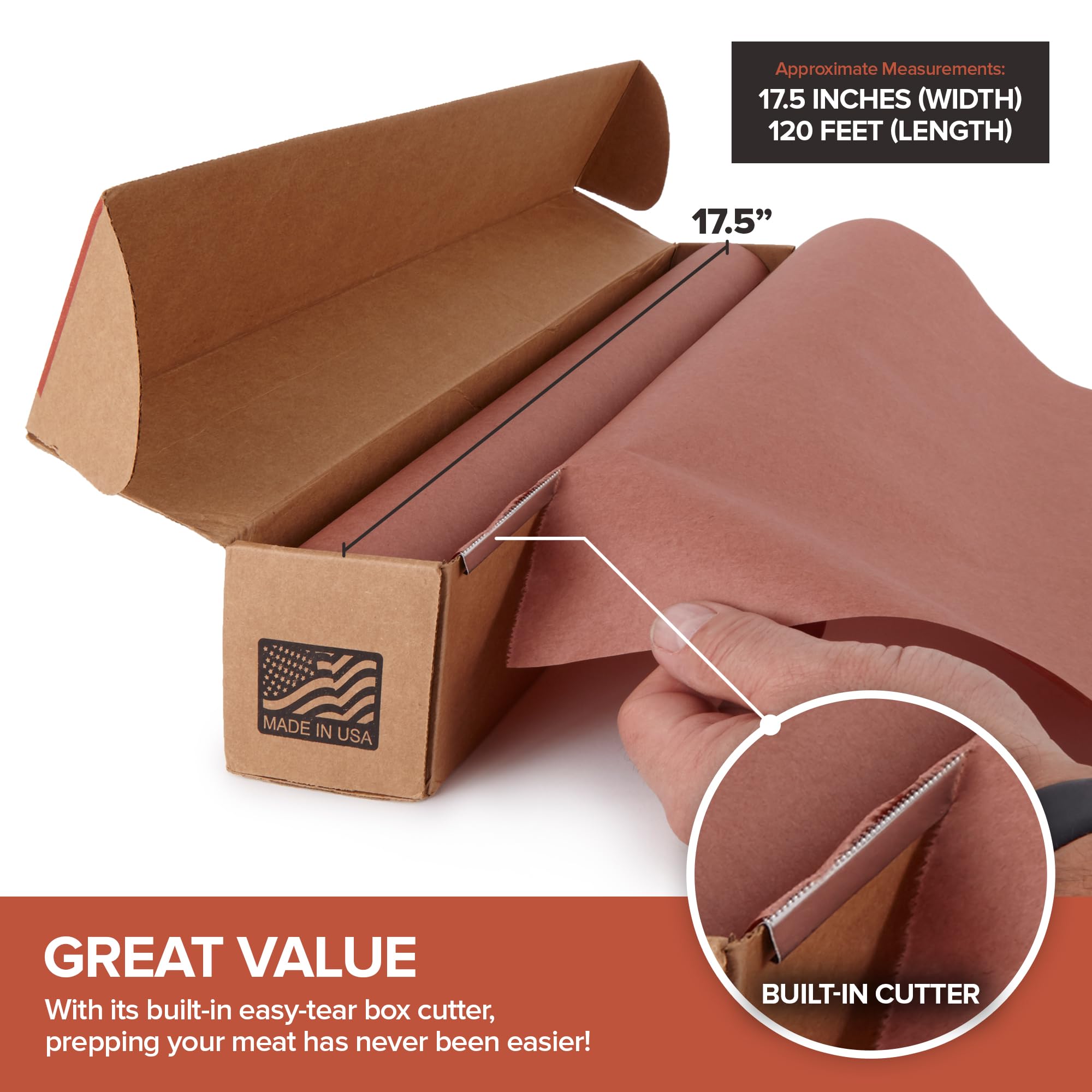 Foto 2 | Rollo De Papel De Carnicero Stock Your Home, Color Rosa, 120 Pies, Con Dispensador - Venta Internacional.