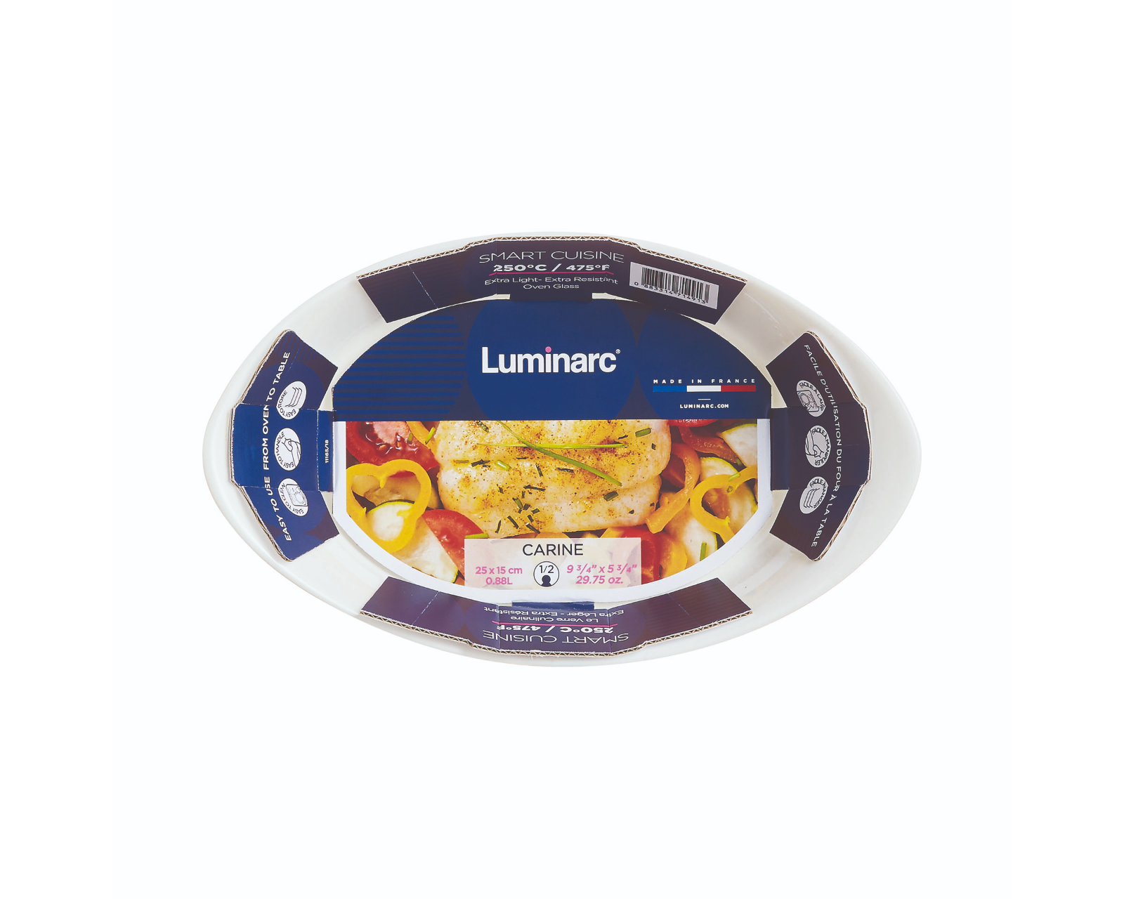 Refractario para Horno Luminarc de Opal Ovalado