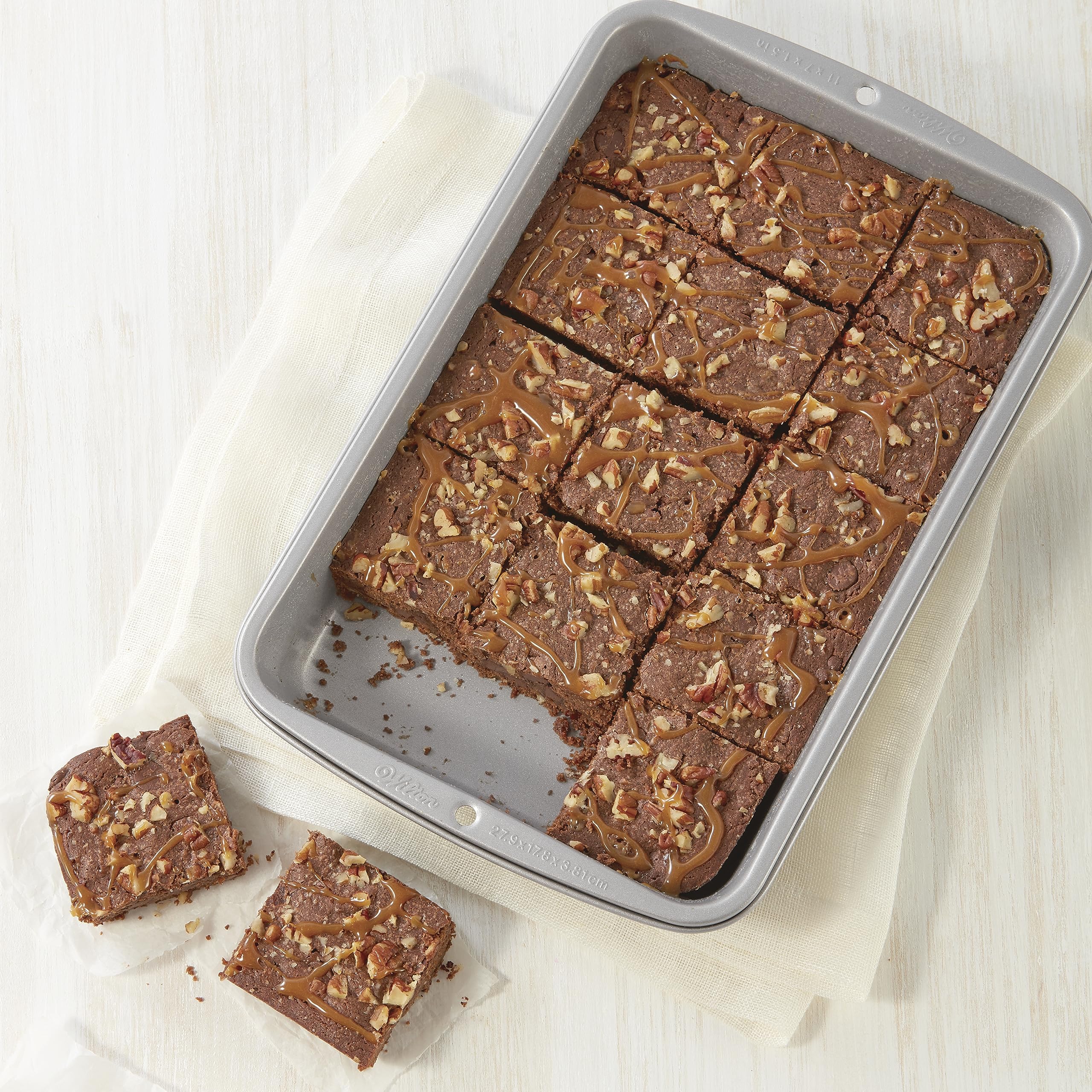 Foto 4 | Sartén Para Galletas Y Brownie Wilton Recipe Right, Antiadherente, Paquete De 2 - Venta Internacional.