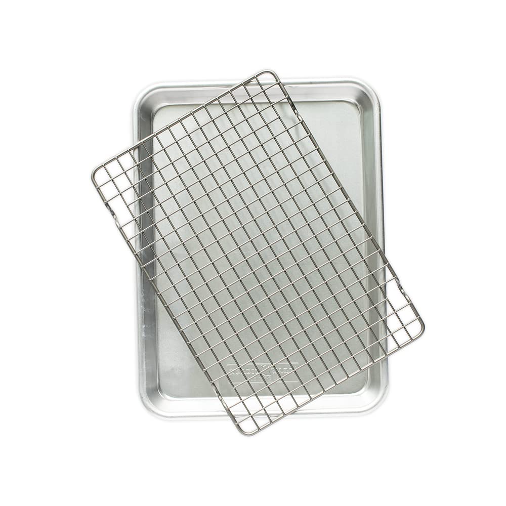 Bandeja para Hornear Nordic Ware Naturals  de un Cuarto de Hoja con Rejilla - Venta Internacional