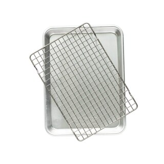 Foto 1 | Bandeja para Hornear Nordic Ware Naturals de un Cuarto de Hoja con Rejilla - Venta Internacional