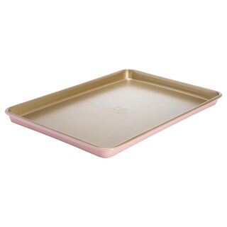 Foto 1 | Bandeja para Hornear Paris Hilton Antiadherente Acero al Carbono 38 X 25 Cm Rosa - Venta Internacional