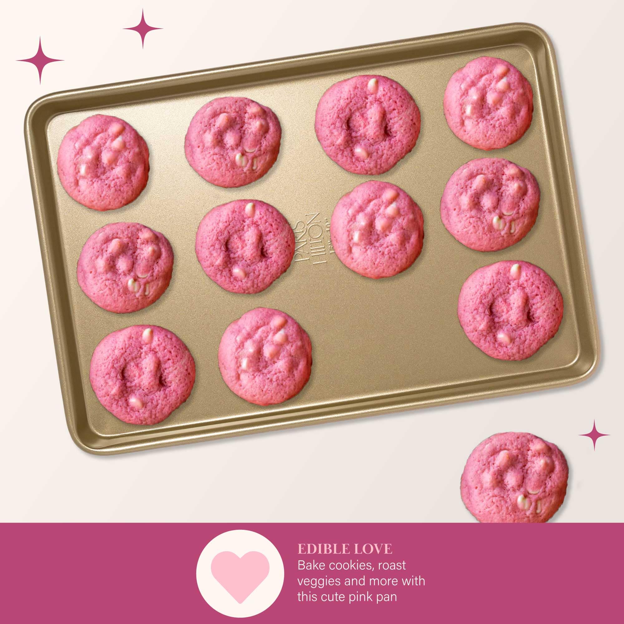 Foto 5 pulgar | Bandeja para Hornear Paris Hilton Antiadherente Acero al Carbono 38 X 25 Cm Rosa - Venta Internacional