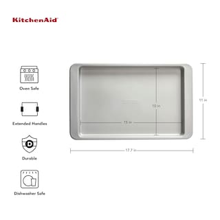 Foto 3 | Bandeja Para Hornear Kitchenaid Antiadherente De Acero Aluminizado De 25 X 38 Cm - Venta Internacional.
