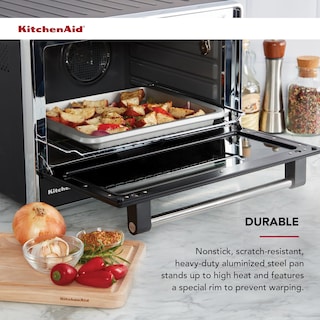 Foto 4 | Bandeja Para Hornear Kitchenaid Antiadherente De Acero Aluminizado De 31,2 X 25,4 Cm - Venta Internacional.