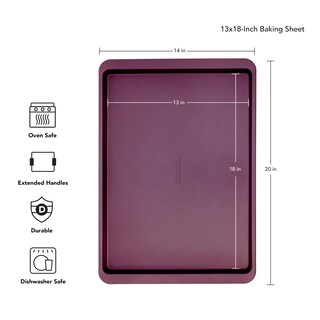 Foto 2 | Bandeja Para Hornear Kitchenaid Con Forma De Remolacha Antiadherente, 33 X 46 Cm, Aluminizada - Venta Internacional.