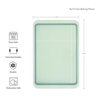Foto 2 | Bandeja Para Hornear Kitchenaid, Antiadherente, Color Pistacho, 23 X 33 Cm, Aluminizada - Venta Internacional.