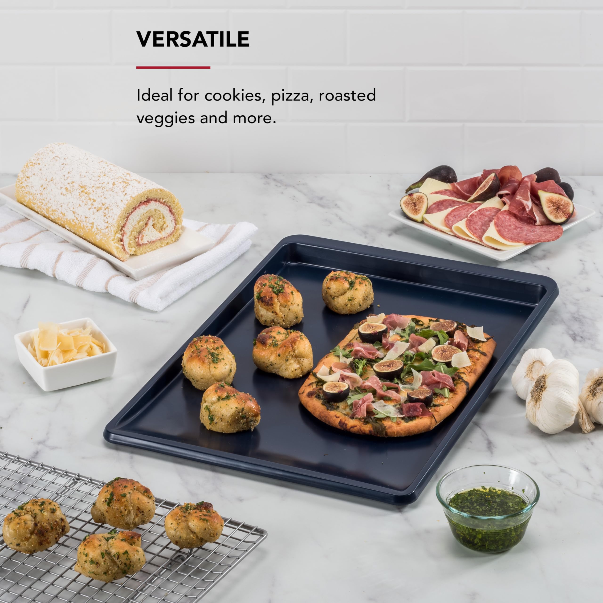 Foto 5 pulgar | Bandeja Para Hornear Kitchenaid, Antiadherente, Acero Aluminizado, 33 X 46 Cm - Venta Internacional.
