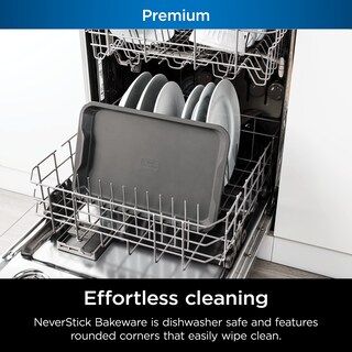 Foto 5 | Bandeja Para Hornear Ninja Foodi Neverstick Premium 25 X 38 Cm, Color Gris, 2 Unidades - Venta Internacional.
