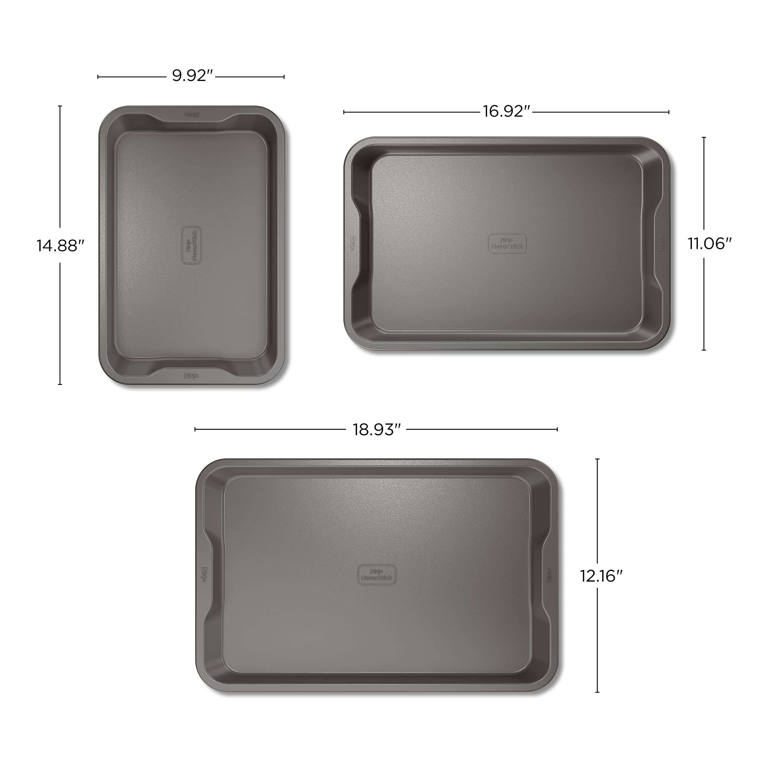 Foto 8 pulgar | Bandejas para Horno Ninja de 3 Piezas-Venta Internacional