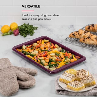 Foto 4 | Bandeja Para Hornear Kitchenaid De Acero Aluminizado Antiadherente Con Remolacha - Venta Internacional.