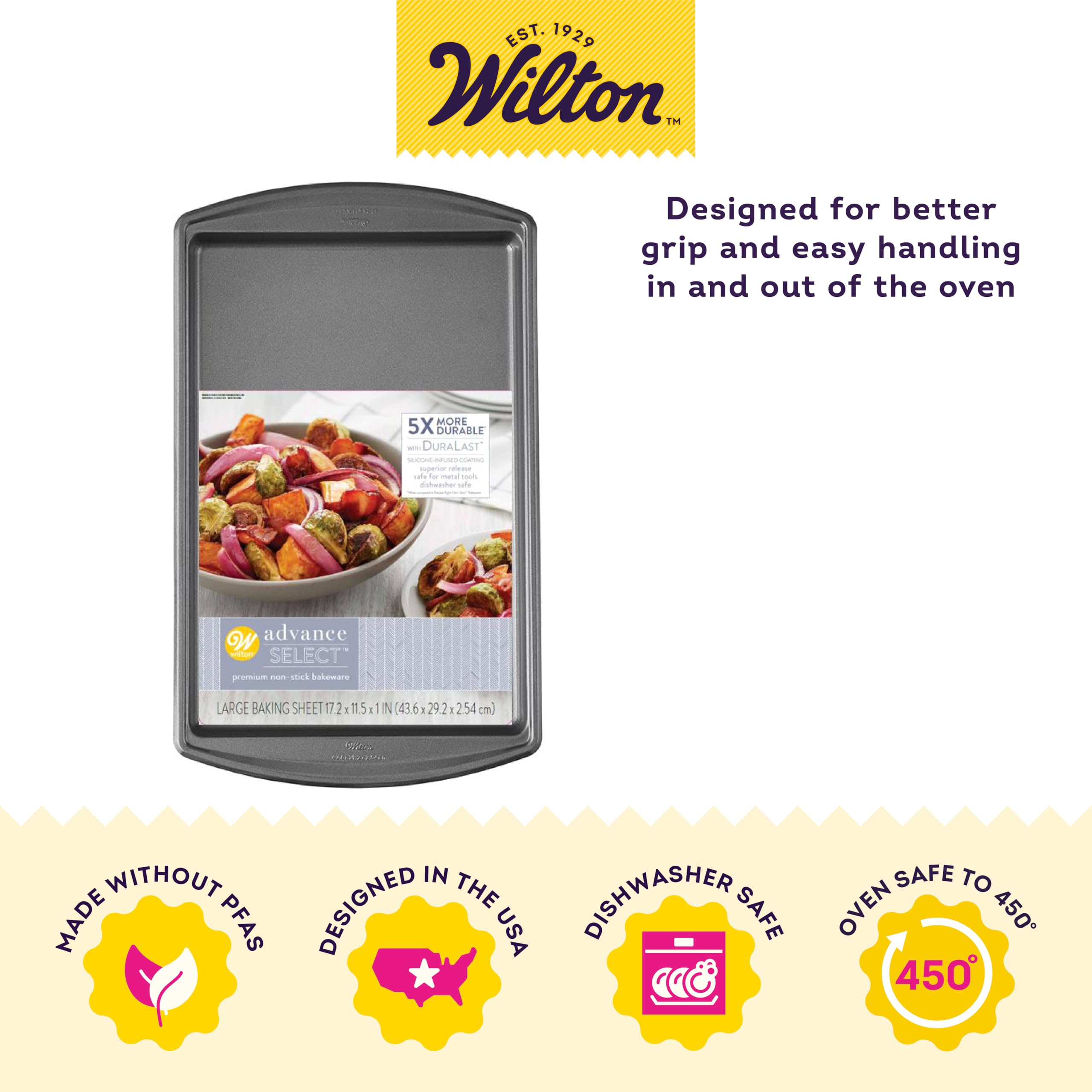 Foto 4 pulgar | Bandeja Para Hornear Wilton Advance Select Premium De Acero Antiadherente - Venta Internacional.