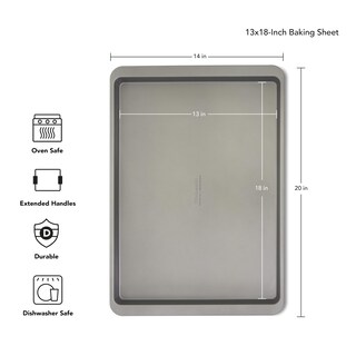 Foto 2 | Bandeja Para Hornear Kitchenaid Contour De Acero Aluminizado Plateado - Venta Internacional.