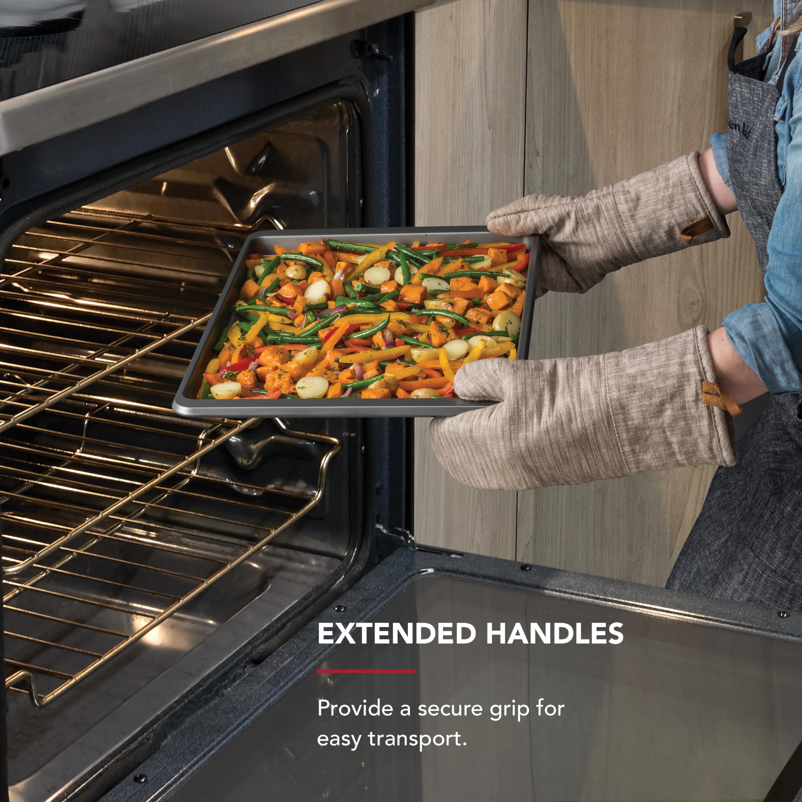 Foto 5 | Bandeja Para Hornear Kitchenaid Contour De Acero Aluminizado Plateado - Venta Internacional.