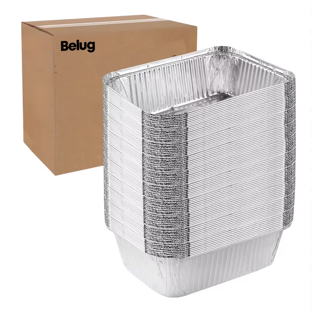 Foto 2 pulgar | Bandejas Para Hornear Belug De Papel De Aluminio 50 Pcs Plata