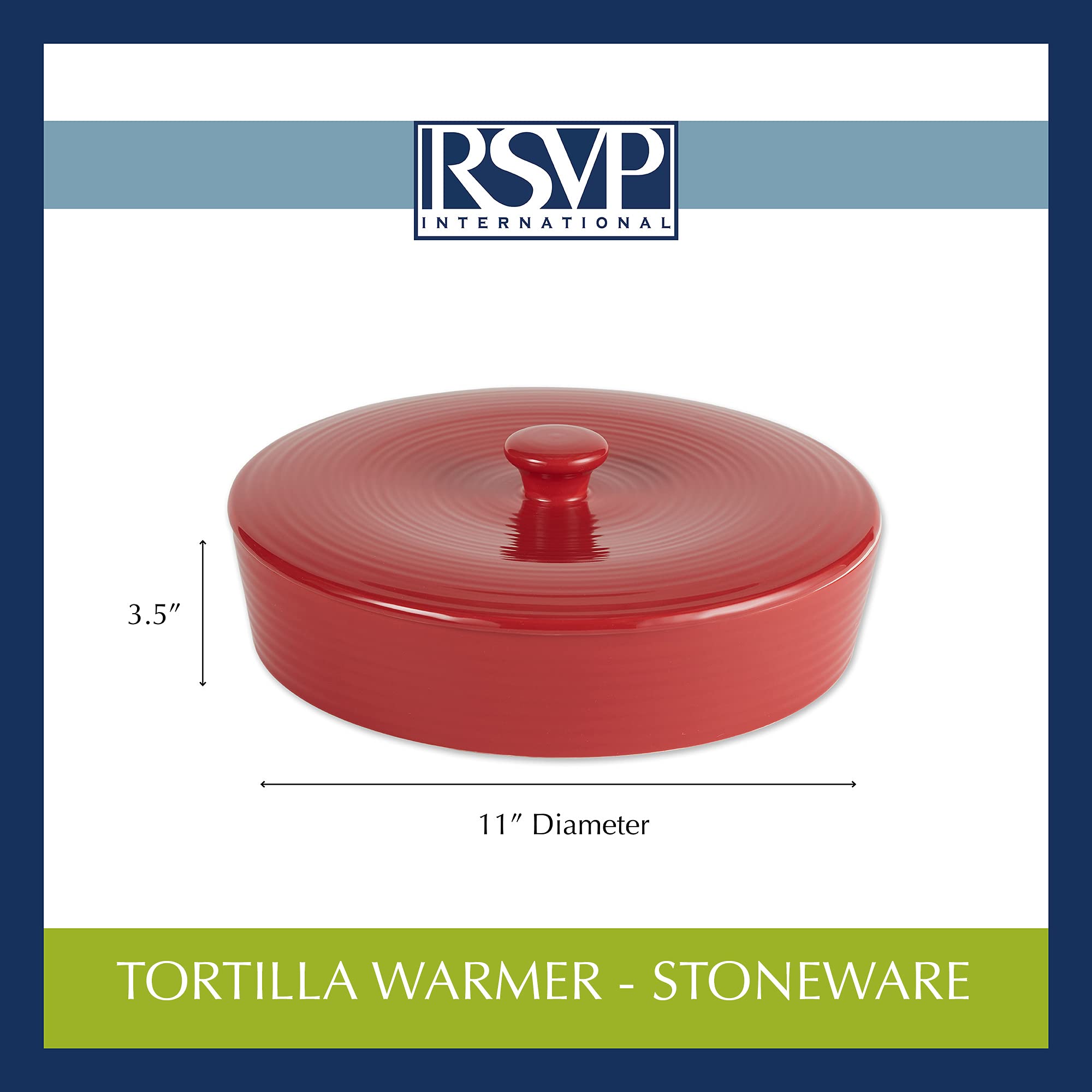 Foto 4 pulgar | Calentador De Tortillas Rsvp International, 24 Tortillas De Gres - Venta Internacional.