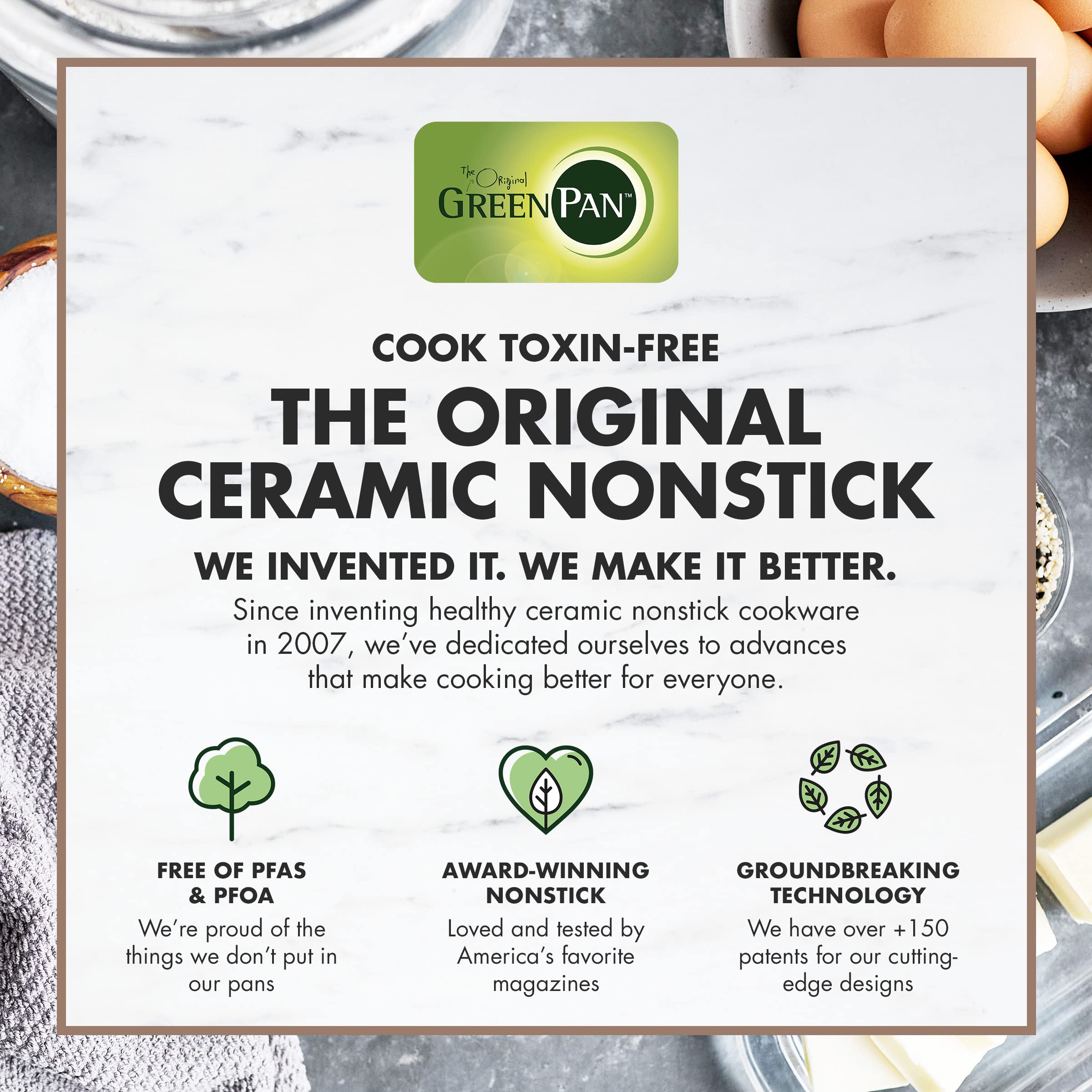 Foto 6 | Juego De Utensilios Para Hornear Greenpan Premiere Ovenware Healthy Ceramic, 4 Piezas - Venta Internacional.