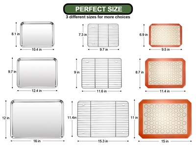 Foto 2 | Set de Bandeja para Hornear Ewfen Acero Inoxidable - Venta Internacional