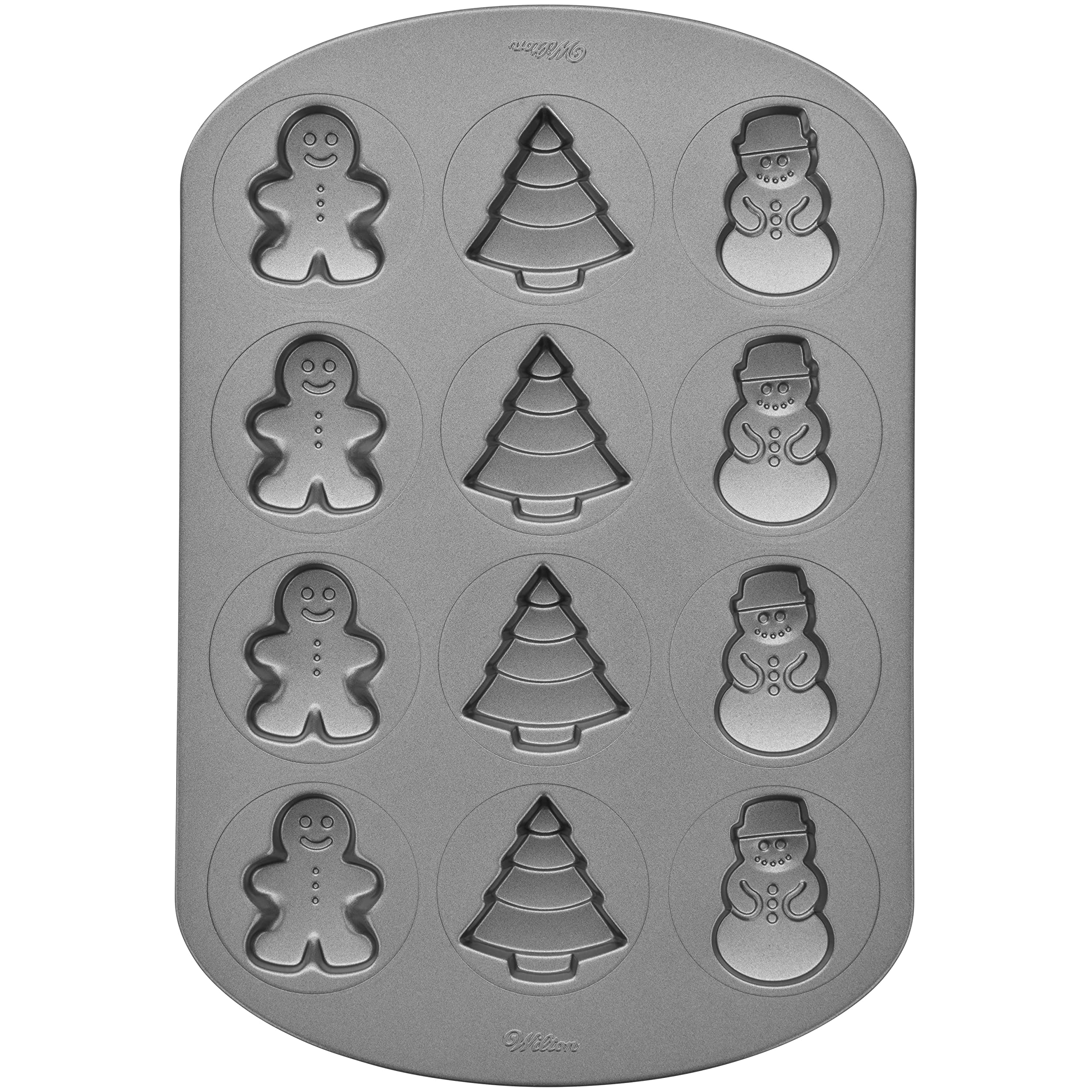 Sartén Wilton Con Forma De Galleta, Antiadherente, Para Navidad, 12 Cavidades - Venta Internacional. $488