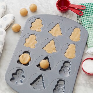 Foto 3 | Sartén Wilton Con Forma De Galleta, Antiadherente, Para Navidad, 12 Cavidades - Venta Internacional.