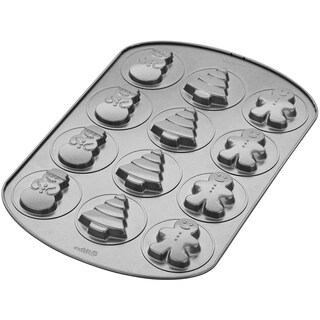 Foto 7 | Sartén Wilton Con Forma De Galleta, Antiadherente, Para Navidad, 12 Cavidades - Venta Internacional.