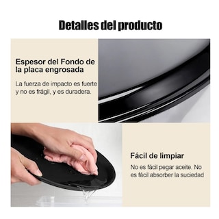 Foto 4 | 2 Charola Antideslizante De 14 Pulgadas/35 Cm Para Mesero Belug Color Negro