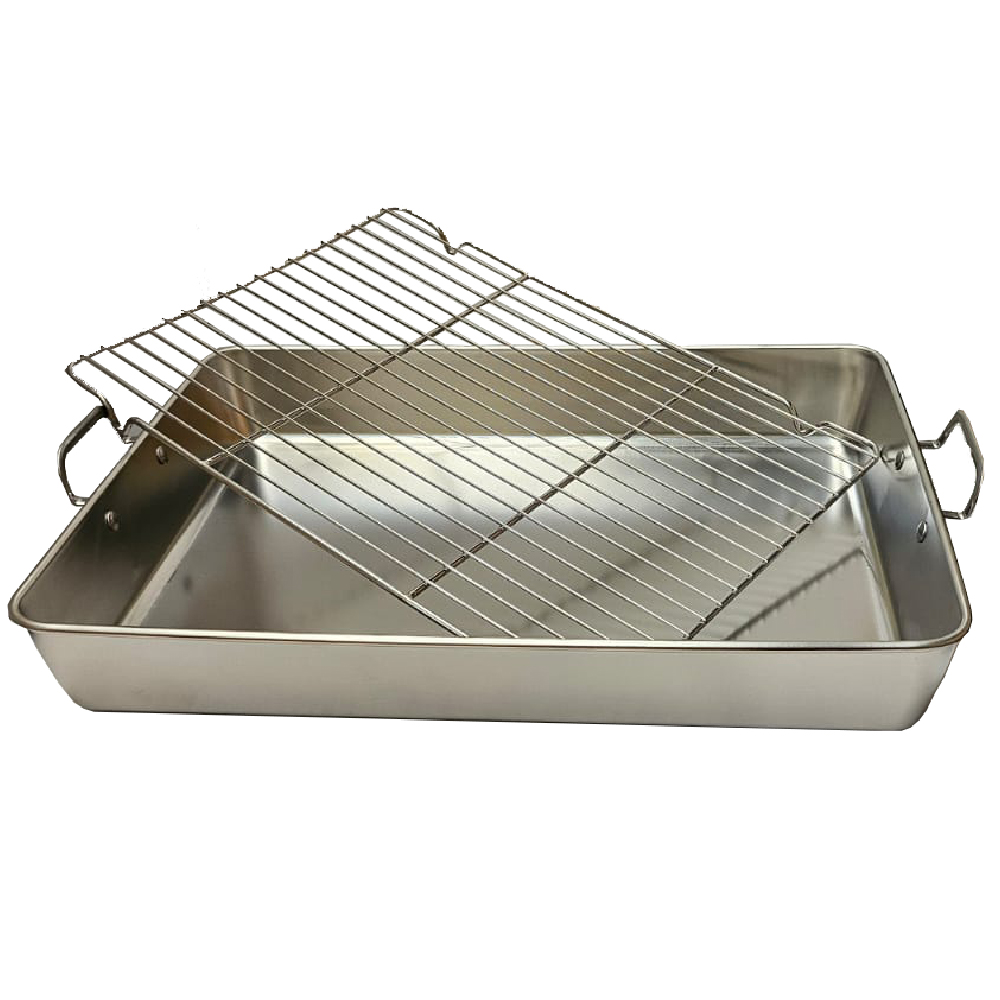 Foto 1 | Charola Para Hornear Con Rejilla 41x31x6 Cm Aleissi 701438