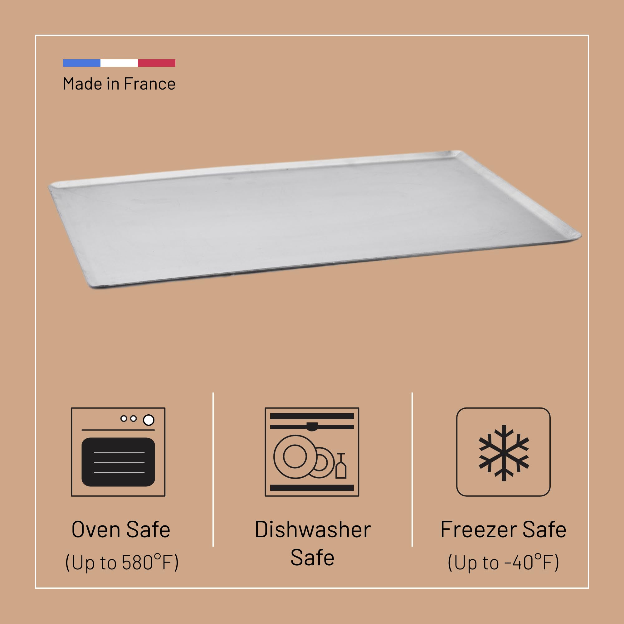 Foto 4 pulgar | Bandeja De Horno De Buyer De Aluminio De 40 Cm X 30 Cm  Apta Para Lavavajillas - Venta Internacional.