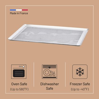 Foto 3 | Bandeja De Horno De Buyer De Aluminio Perforado 40x30 Cm - Venta Internacional.
