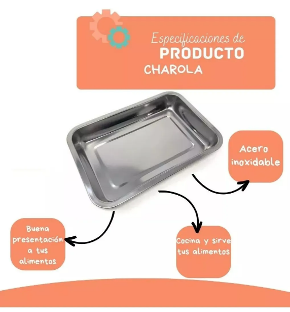 Foto 3 | Xtellar Charola De Hornear Gourmet En Acero Inoxidable 50x35 Cm  Juego De 2