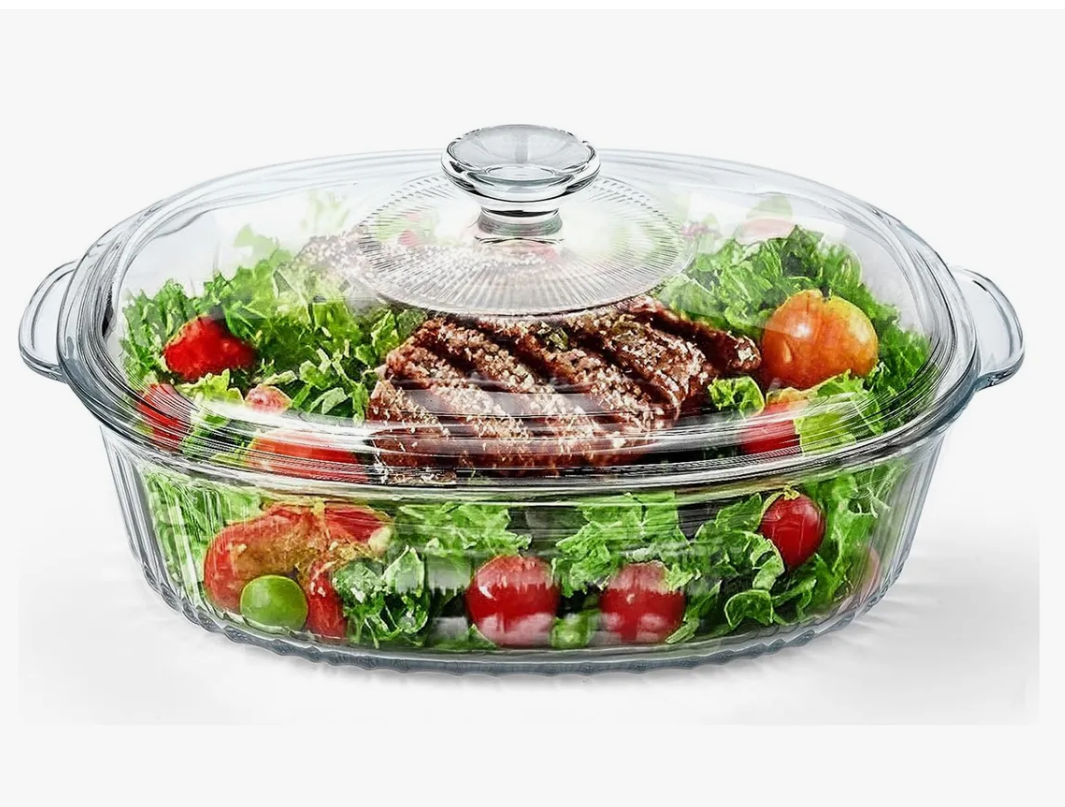 Foto 1 | Xtellar  Refractarios De Vidrio Con Asas Y Tapa Para Horno 2.8l