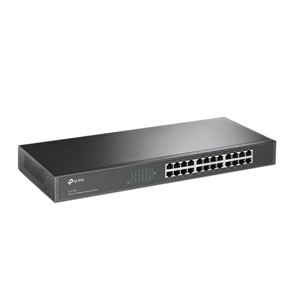 Switch de 24 Puertos Tp-link Tl-sf1024 color Negro