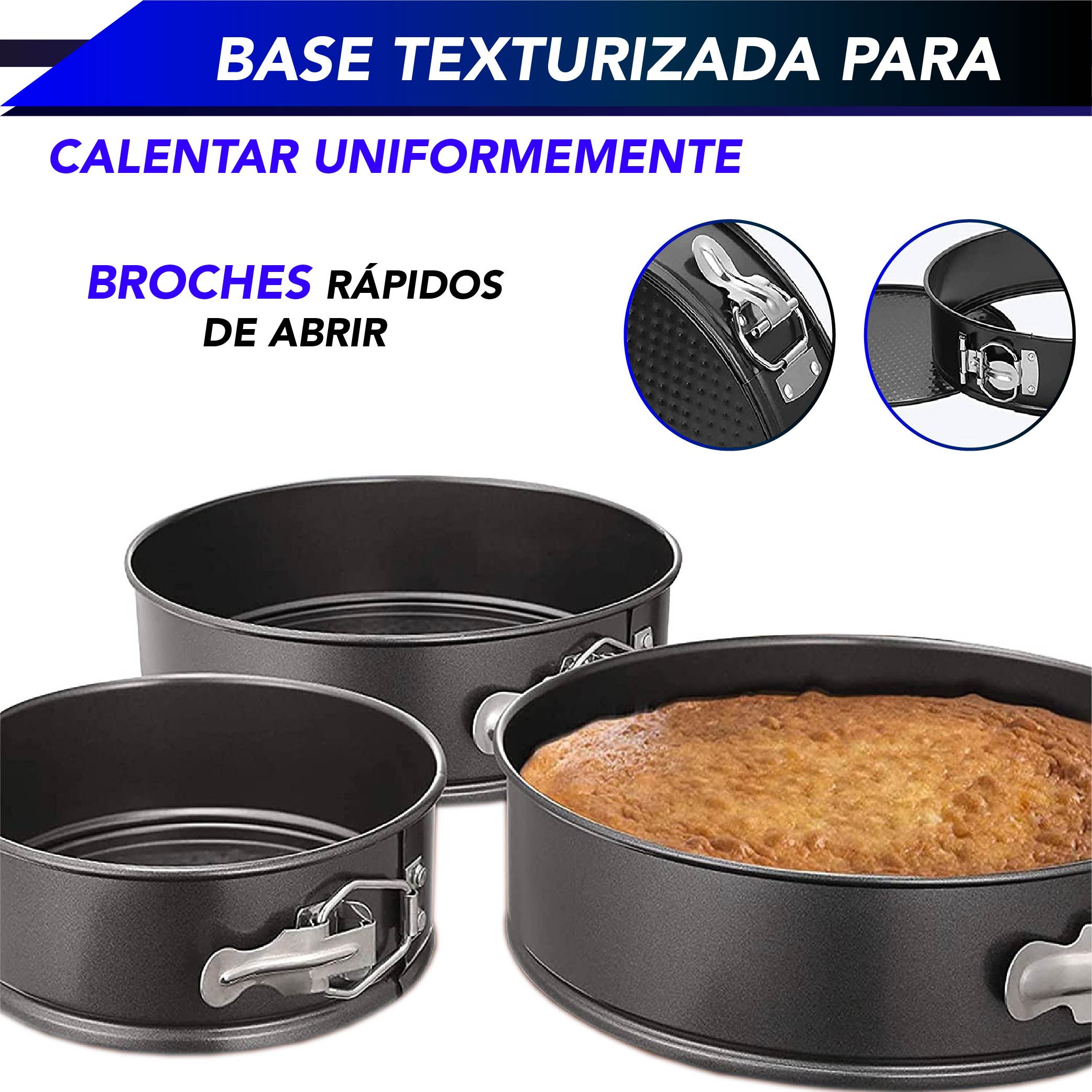 Foto 4 pulgar | Moldes para Hornear Pasteles Rd Royal Cook Desmontable Antiadherente