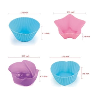 Foto 2 | Moldes para Hornear Muffins U Chef de Silicón Multicolor