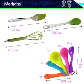 Foto 2 | Juego de Cocina RD Royal Cook para Niños Juega y Aprende a Cocinar - Silicón