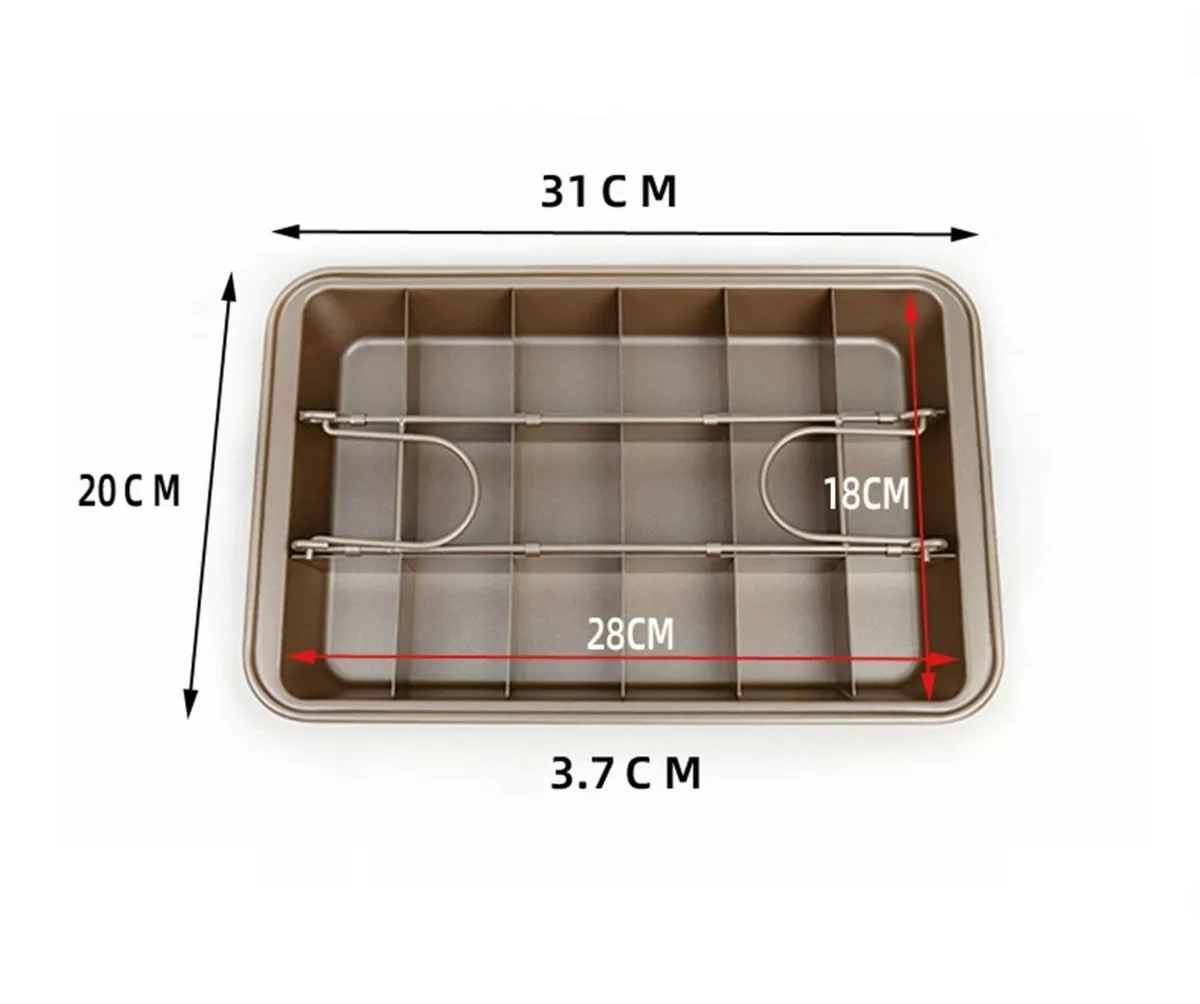 Foto 4 pulgar | Molde para Brownie Belug