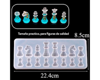 Foto 4 | Molde de Silicona en Forma de Ajedrez para Resina