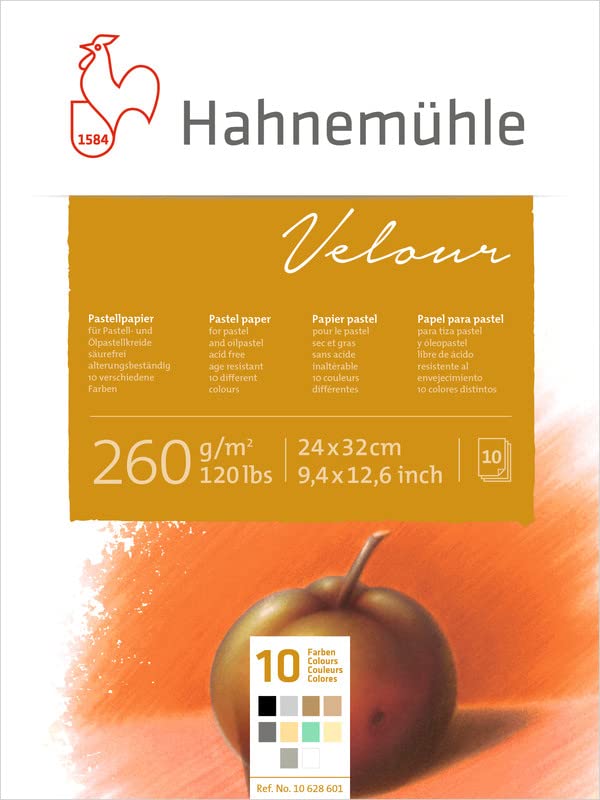 Foto 6 pulgar | Pad Hahnemühle Velour, 260 G/m², 24 X 32 Cm, 10 Hojas De Colores Mezclados - Venta Internacional.
