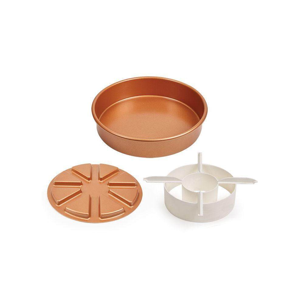 Foto 2 pulgar | Juego De Moldes Para Tartas Antiadherentes De 3 Piezas Con 2 Tazones De Aleación De Café - Venta Internacional.