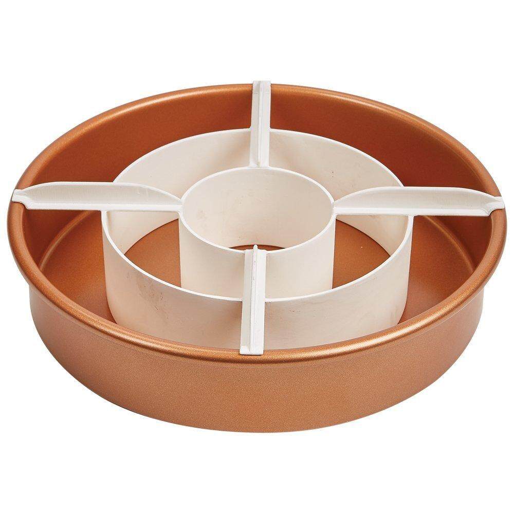 Foto 3 | Juego De Moldes Para Tartas Antiadherentes De 3 Piezas Con 2 Tazones De Aleación De Café - Venta Internacional.