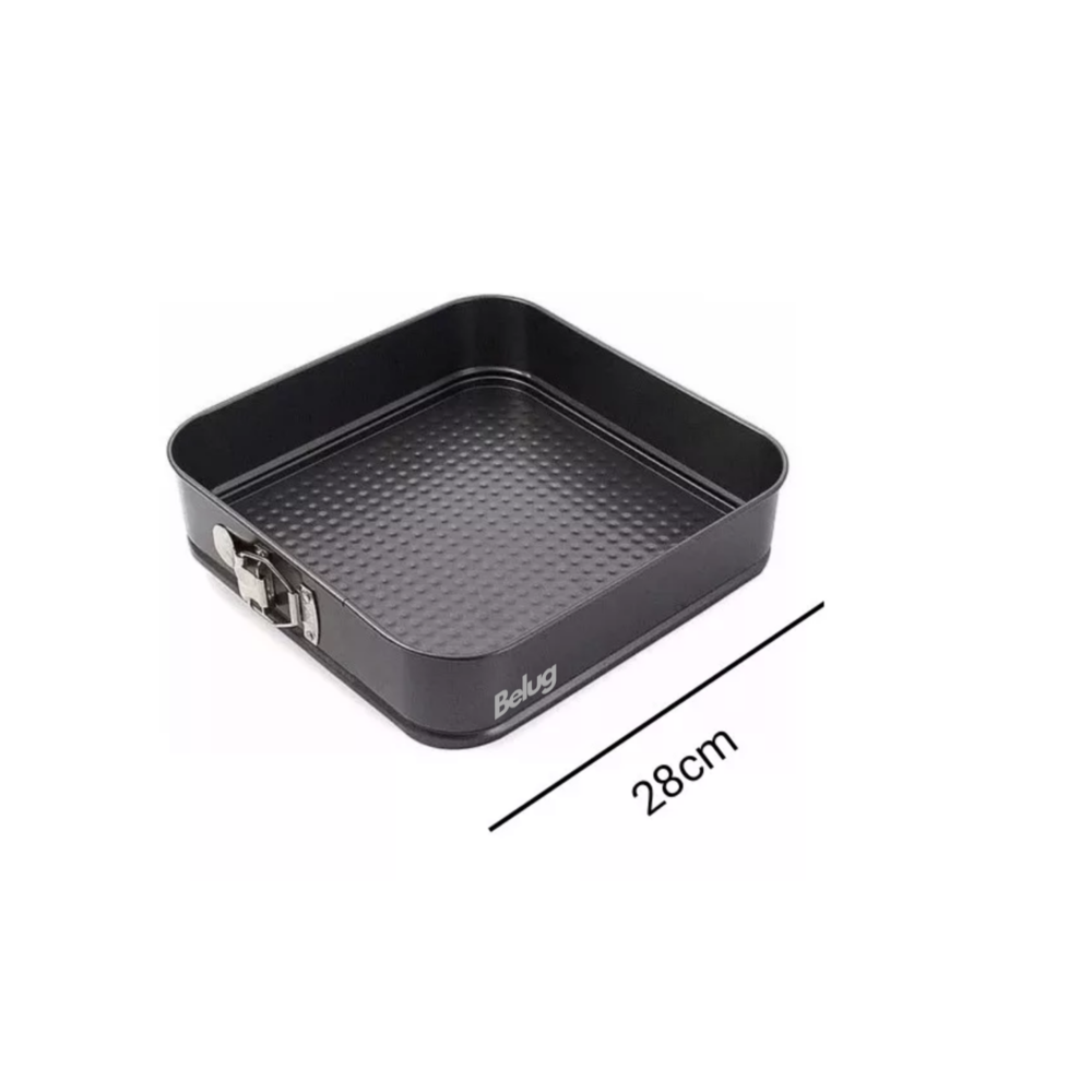 Foto 4 pulgar | Moldes Para Repostería Desmontables Para Tartas Belug, 3 Piezas (cuadrado, Redondo, Corazón) Negro