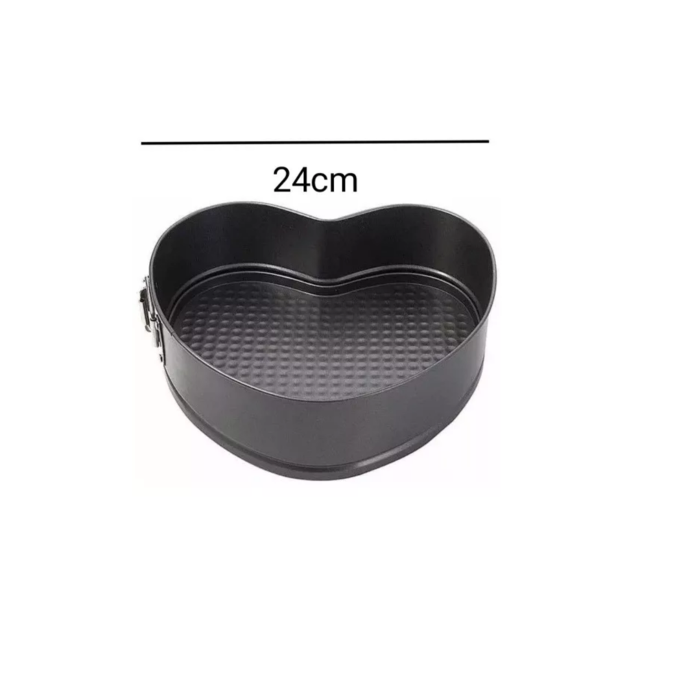 Foto 4 | Moldes Para Repostería Desmontables Para Tartas Belug, 3 Piezas (cuadrado, Redondo, Corazón) Negro