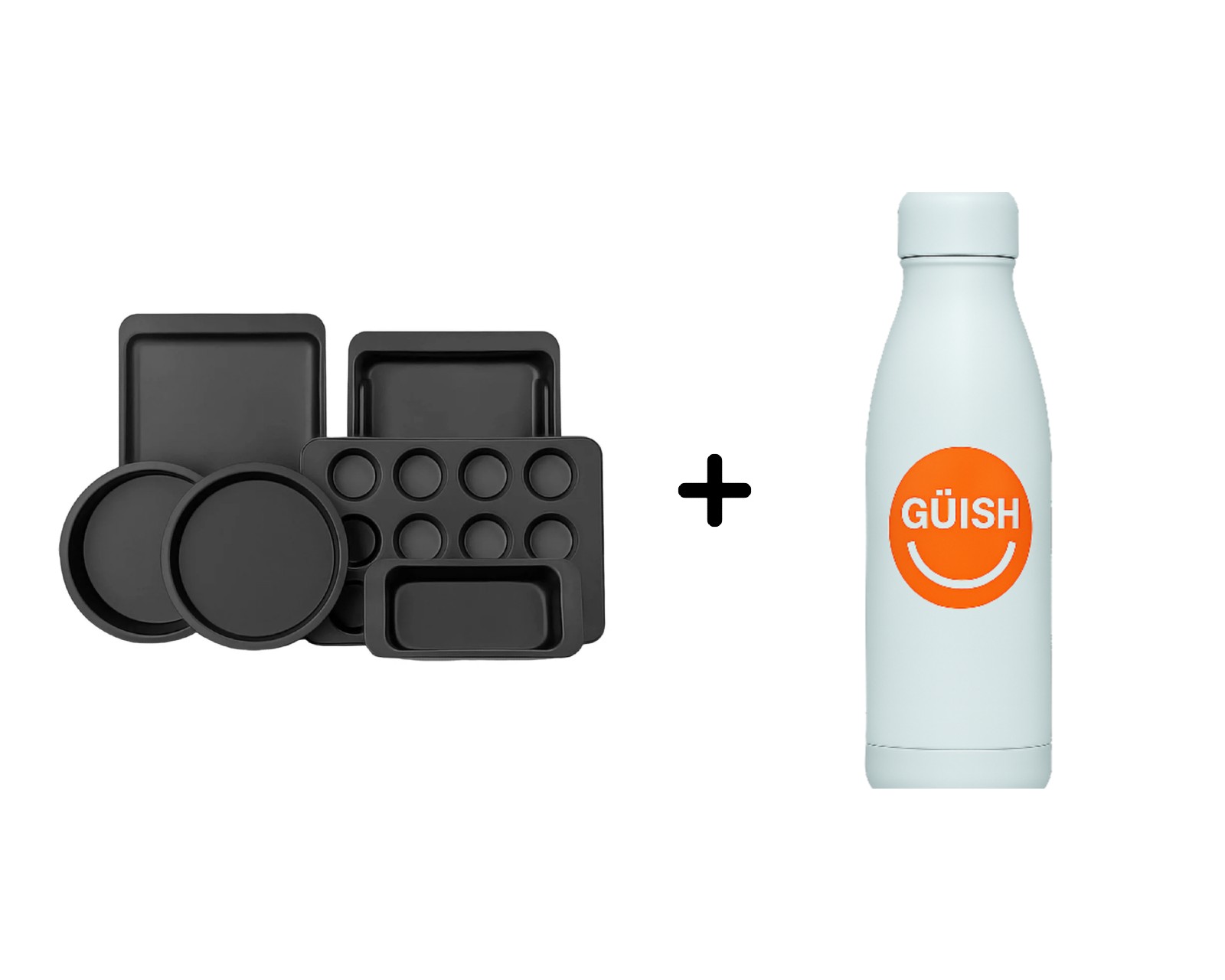 Foto 2 pulgar | Juego De 6 Pzas Moldes Para Hornear + Termo Güish Gratis